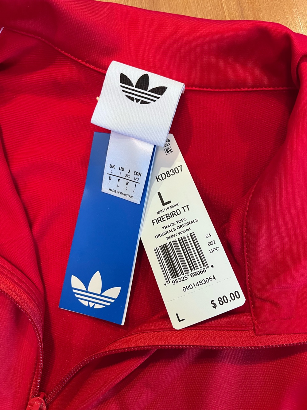 ADIDAS Firebird Classic Red Track Suit - Picture 6 of 10